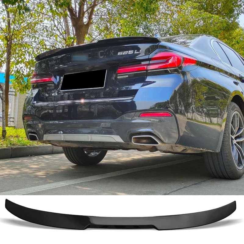 Carbon Surface Spoiler ABS Plastic Rear Trunk Wing Ducktail Spoiler For BMW 5 Series G30 2018 19 20 21