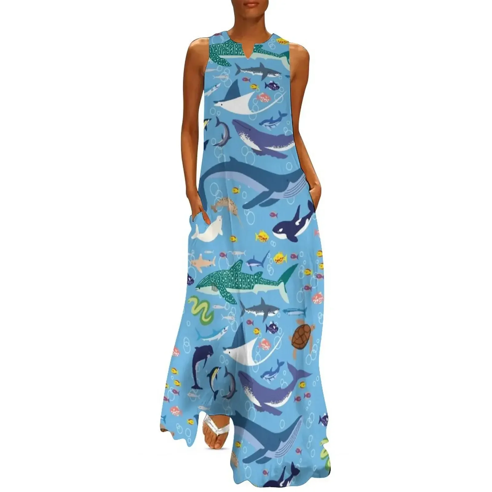 

Seananigans - Pattern Long Dress purple dress dress long women summer