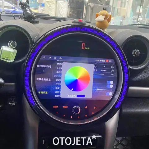 BMW 미니 컨트리맨 R60 R54 미니 쿠퍼용 안드로이드 자동차 라디오, LCD 대시보드 클러스터 센터 속도계 플레이어, 카플레이 GPS 오디오