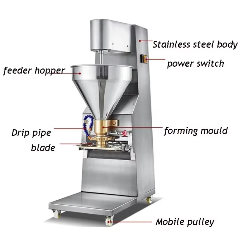 Máquina automática de fazer bolinhas de carne de peixe redonda Máquina de fazer almôndegas Máquina de fazer almôndegas