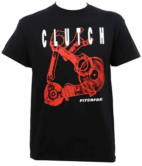 Retro Clutch Band Pitchfork Album Shirt Black Classic Unisex S-2345XL NE2893