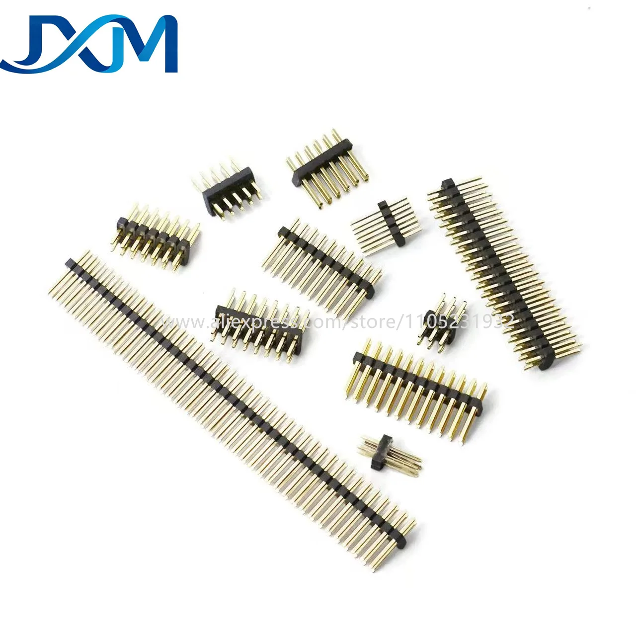 1.27mm pitch Single row of pins Double row pin Straight needle 2x2P 3P 4P 5P 6P 7P 8P 9P 10P 12P 20P 40P