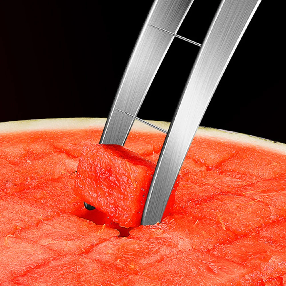

Watermelon Cube Cutter 304 Stainless Steel Quickly Safe Melon Knife Watermelon Cutting Tool Kitchen Gadgets Useful Tool