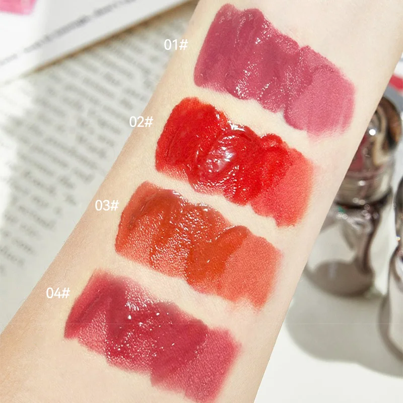 Shuiliang グロッシー リップ グロス: 美白効果のあるふっくらと光沢のある唇のための超保湿フォーミュラ - 学生に最適