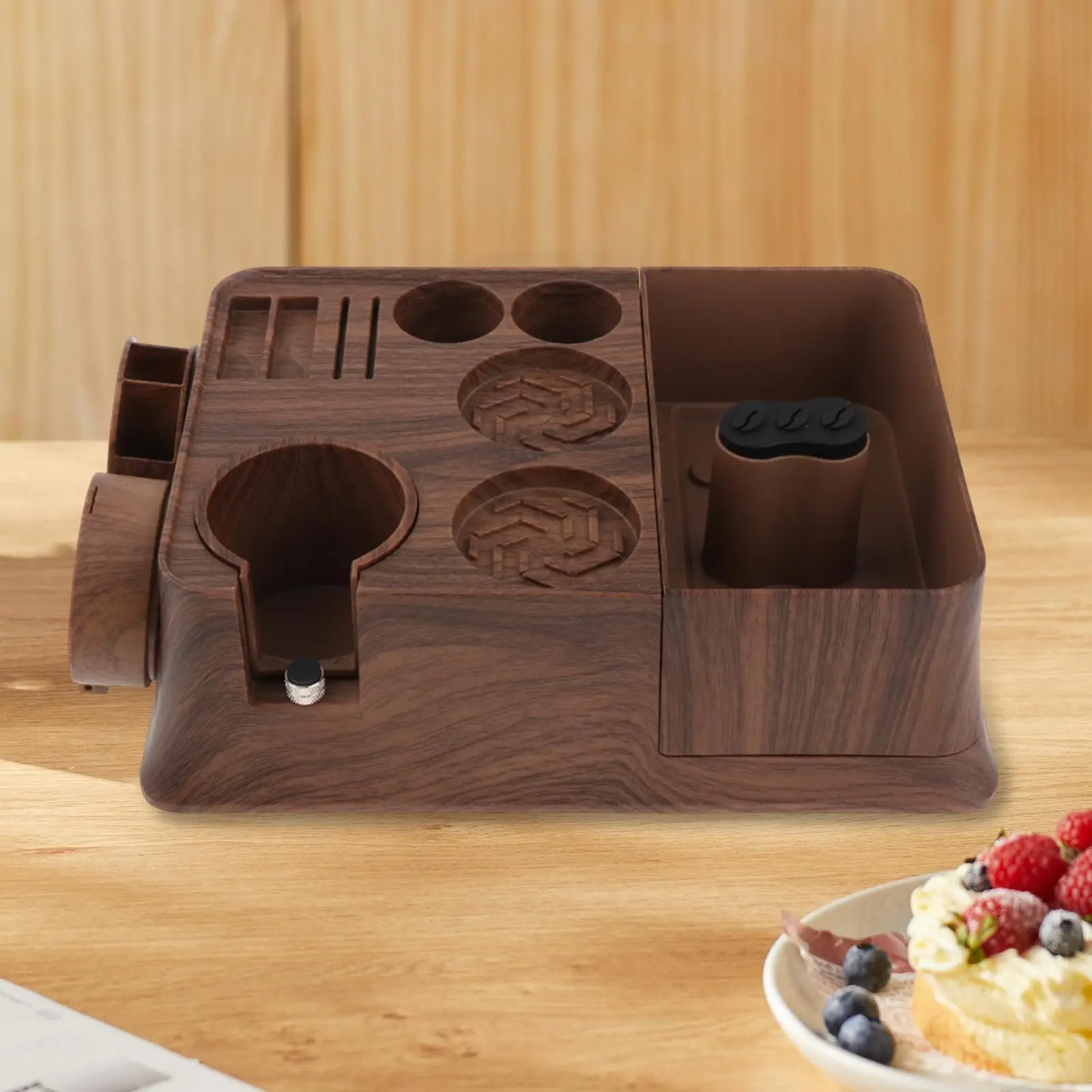 

Coffee Tamper Stand and Portafilter Holder 51/54/58mm Universal Tamper Mat Stand for Bar Barista Tool Restaurant Shop Counters