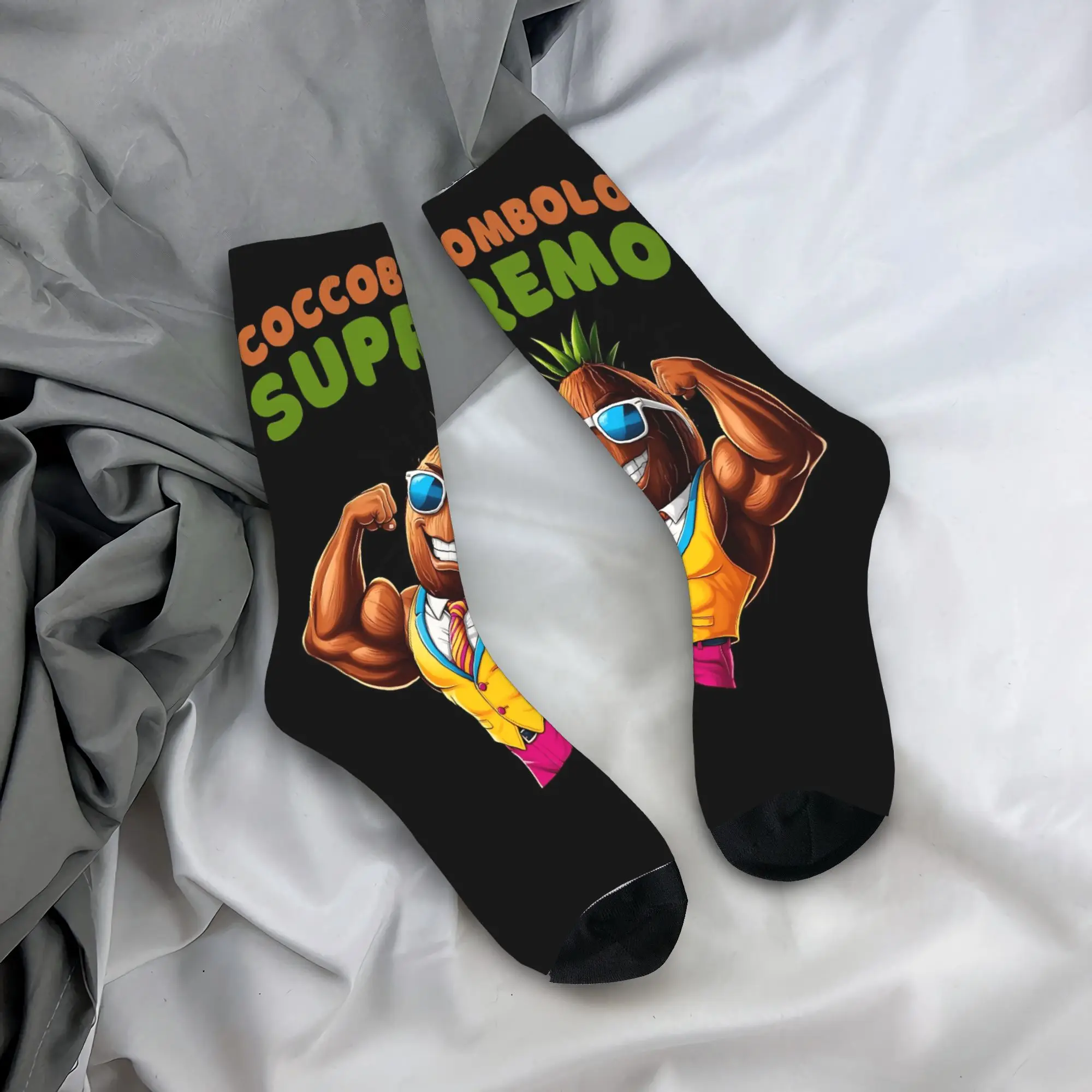 

Итальянский мозг, Coccobombolo Supremo, носки, нескользящие чулки для взрослых и мужчин, удобные велосипедные носки, осенние носки с готическим дизайном