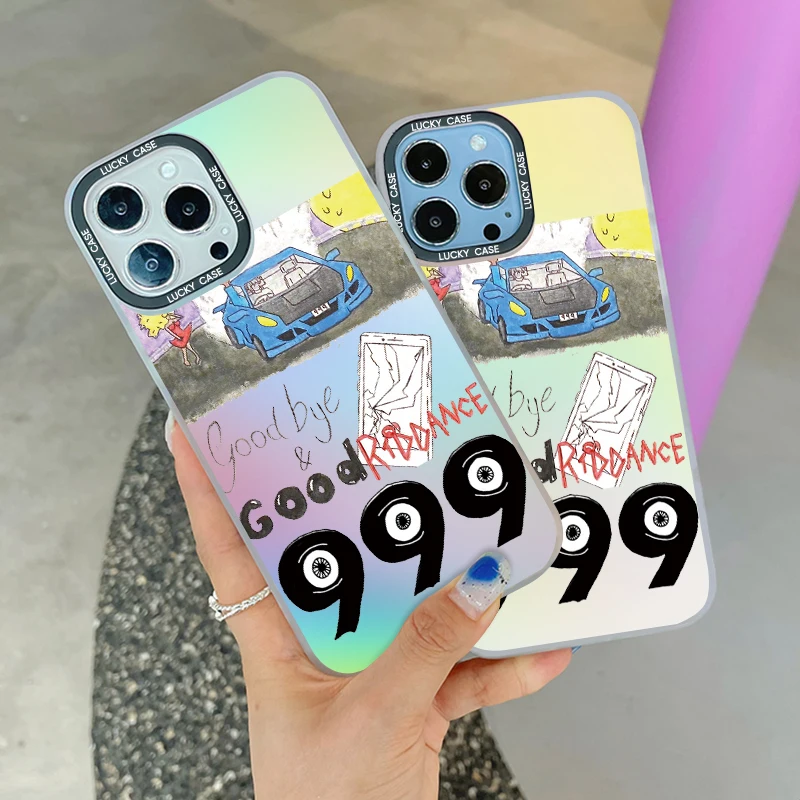 Cartoon Pattern  Full-package  Shockproof Gradual Discoloration Phone Case  for IPhone15 14 13 11 12 Pro Max soft  back Cover