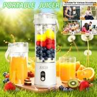 Double Cup Multifunction Juicer USB Rechargeable Fruit Blender 12 Blade Electric Portable Juicer Fruit Smoothie Milkshake Mixer