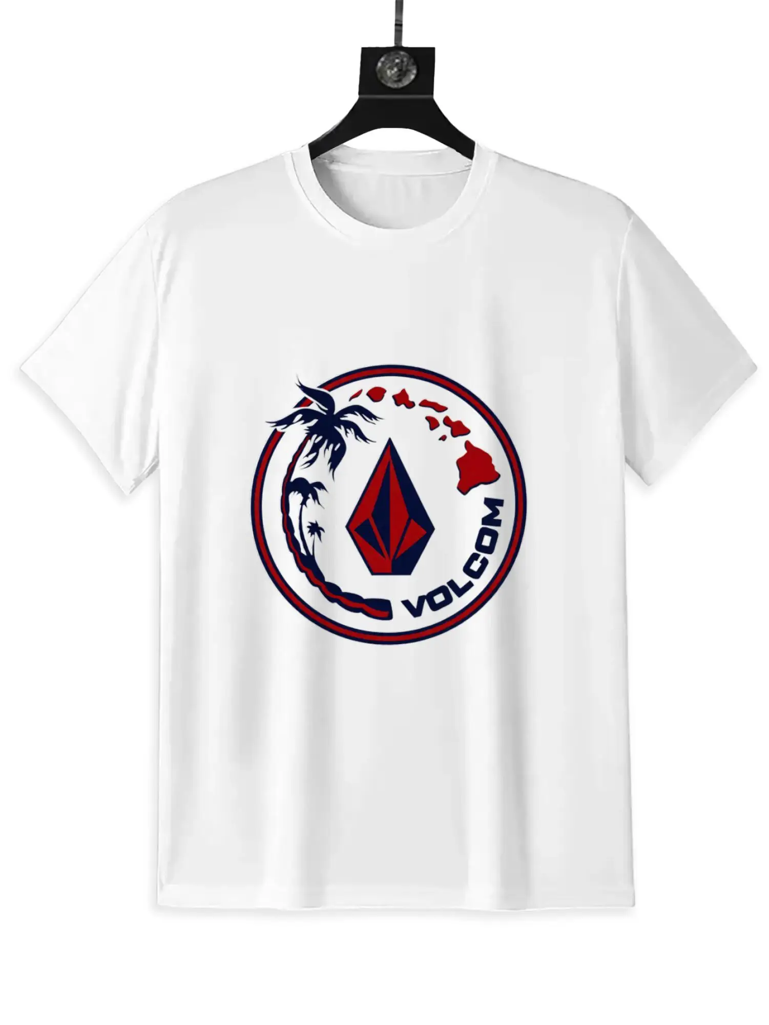 

Men's premium cotton Hawaiian island tree T-shirt