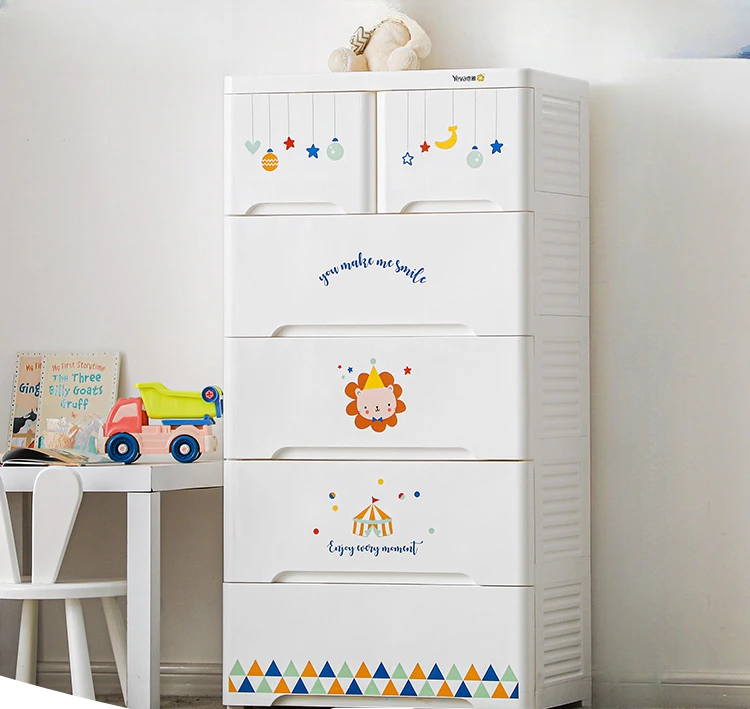 

Thickened baby wardrobe baby storage cabinets children's clothes drawers plastic cabinets lockers multi-storey home