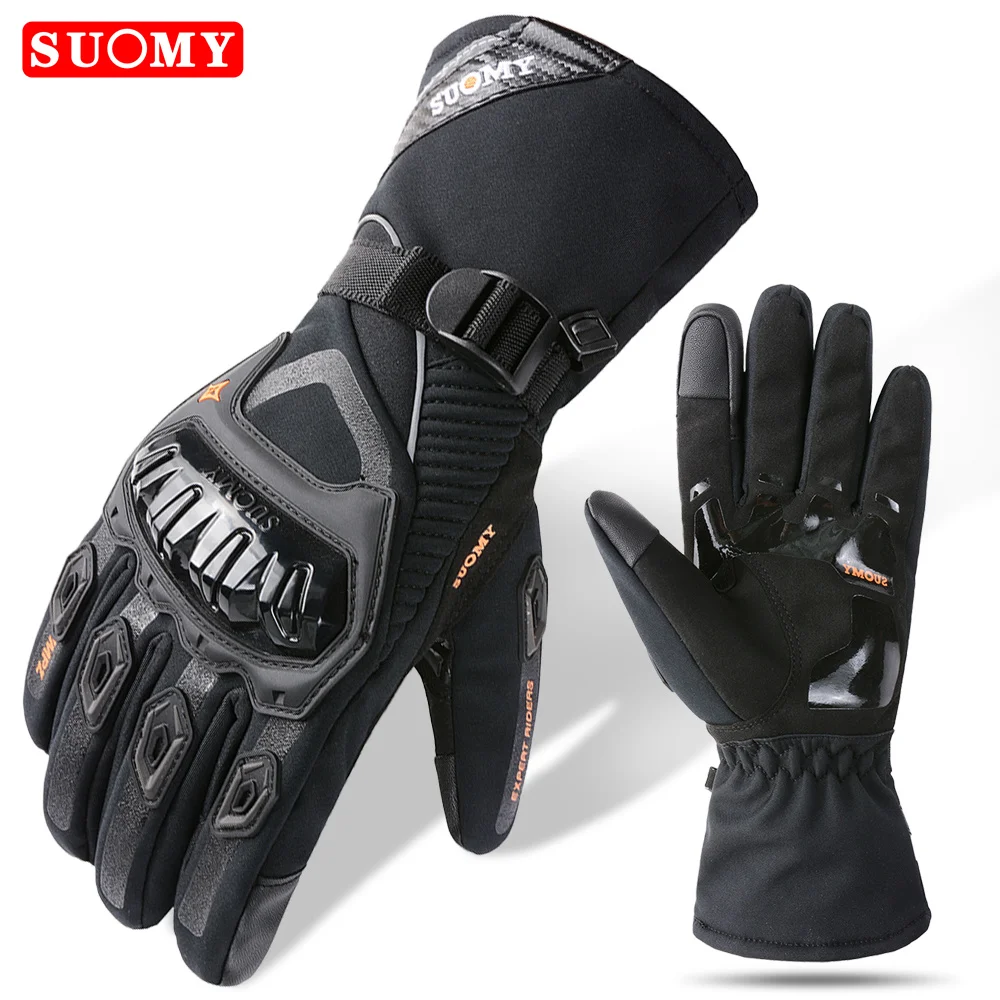 

Suomy Winter Warm Motorcycle Gloves Men Women New Waterproof Motocross Motorbike Racing Riding Gloves Sports Touch Screen