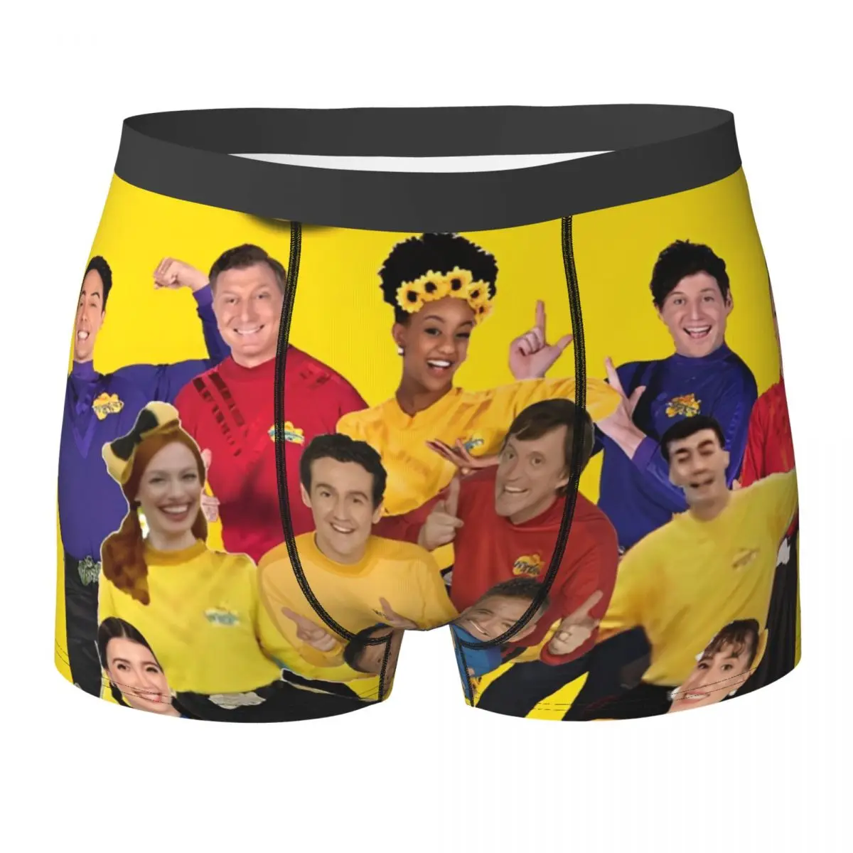 

Нижнее белье Wiggles, австралийские детские музыкальные группы, боксеры с принтом, популярные мужские трусы, эластичные шорты, трусы, идея подарка