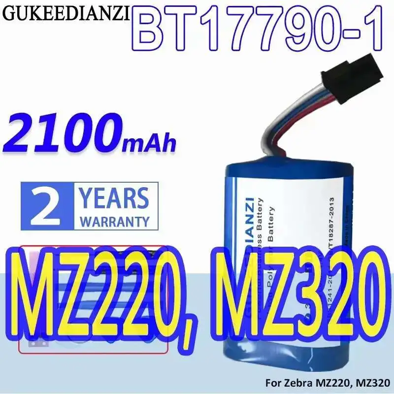 

Стабильный аккумулятор принтера 2100 мАч для Zebra MZ220, MZ320 BT17790-1 BT17790-2 MZ220
