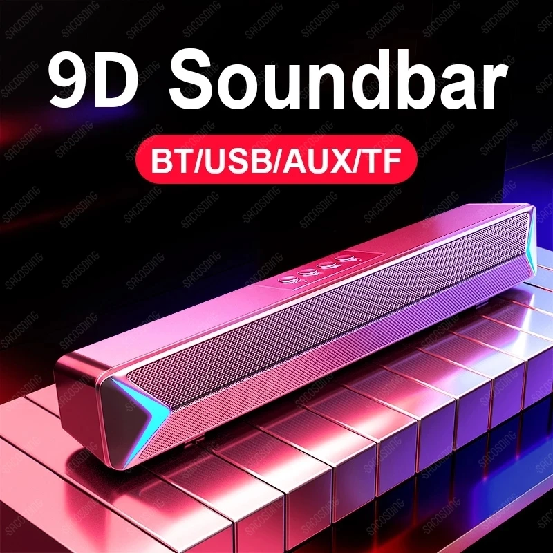 

2024HIFI Bluetooth Computer Soundbar Home Theater PC Speaker Sound Bar Home Theatre System Desktop Speakers Caixa De Som