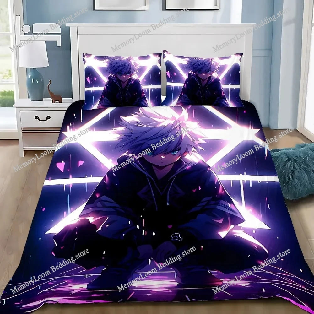 

Fashion 3D Print Anime Bed Sheet Hunter x Hunter Bedding Set Single Twin Full Queen King Size Bed Set Adult Kid Bedroom Sets