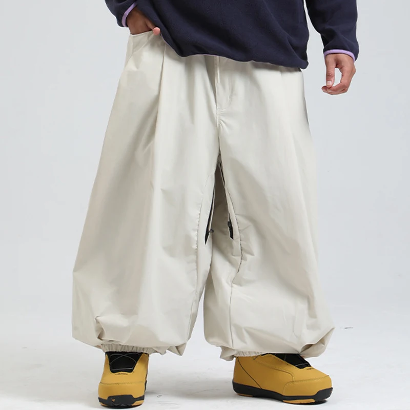 Pantalones de esquí impermeables para hombre y mujer, ideales para actividades deportivas al aire libre en invierno, como senderismo y esquí de montaña. Ropa holgada para mujer para usar en motos de nieve.