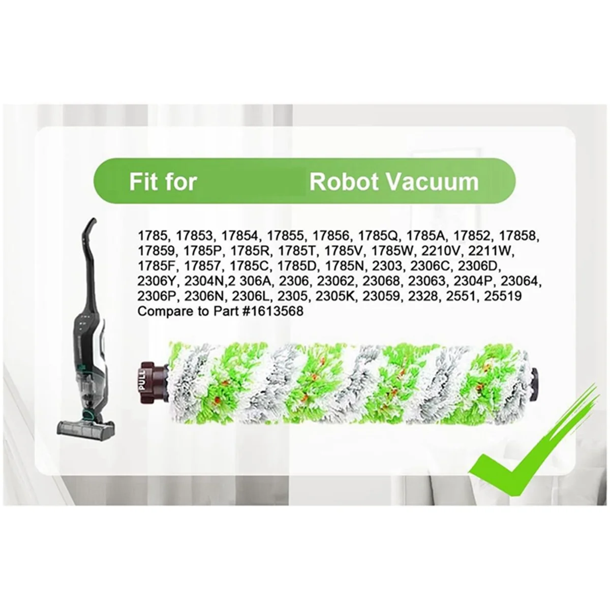 قطع غيار فلتر الكناس لجزء المكنسة الكهربائية من سلسلة CrossWave Pet 1866/1868/1926/1785 1613568 /161-3568, 1608684