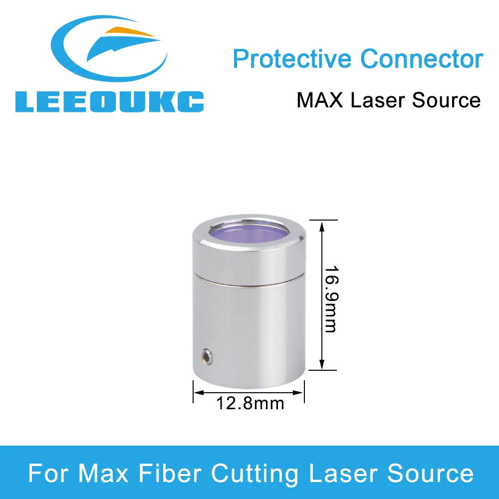 LEEOUKC Max Fiber Laser Source Output Connector Protective Lens Group For Max Fiber Power Source Fiber Laser Cutting