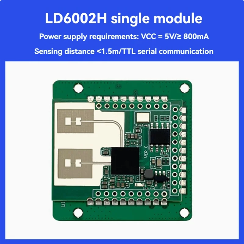 وحدة رادار SQPP-LD6002H 60G وحدة رادار للكشف عن نبضات القلب وحدة مراقبة ذكية غير متصلة