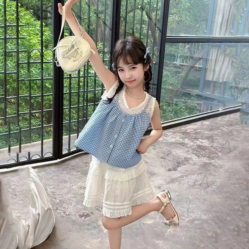 

Костюмы для девочек, детский летний комплект, бутик одежды для маленьких девочек, детская одежда, детский костюм, наряд 2025 года, модные комплекты, наряды