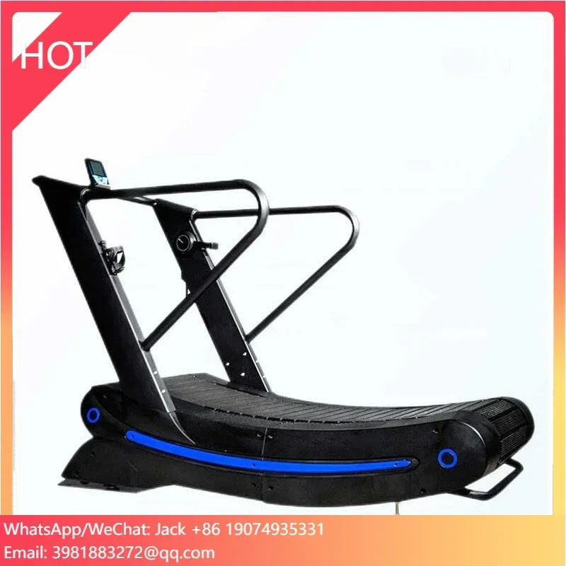 2025Gym Equipment Manual Self-generating Fitness Commercial Curved Treadmill Run Machine