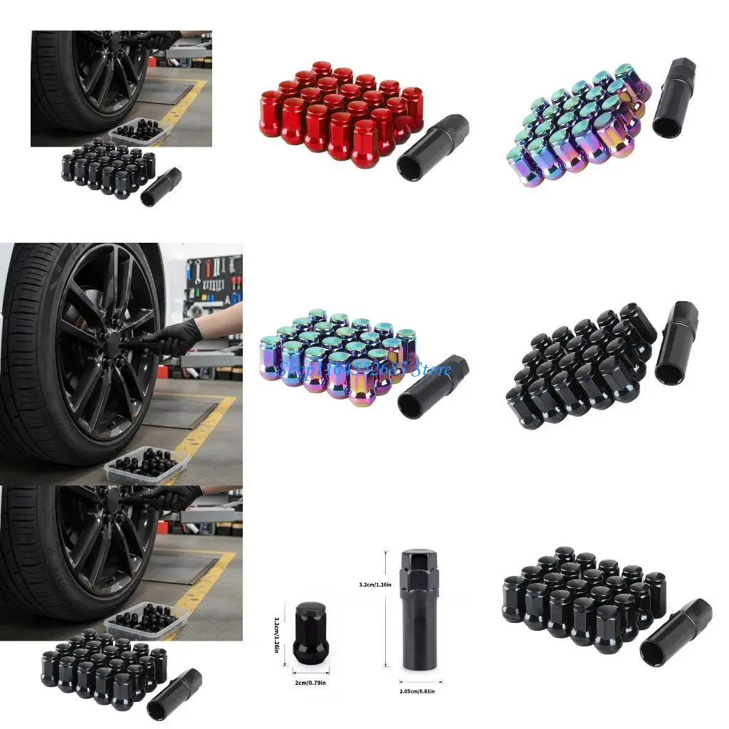 

Y6GD Professional Tamper Resistant Wheel Locks Lug Compatible for Most Car SUVs And Light Trucks Quick Installation