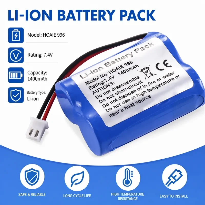 for HOAIE 996 Heating Infusion Pump Battery Replacement High Capacity Rechargeable Power Supply for Medical Equipment
