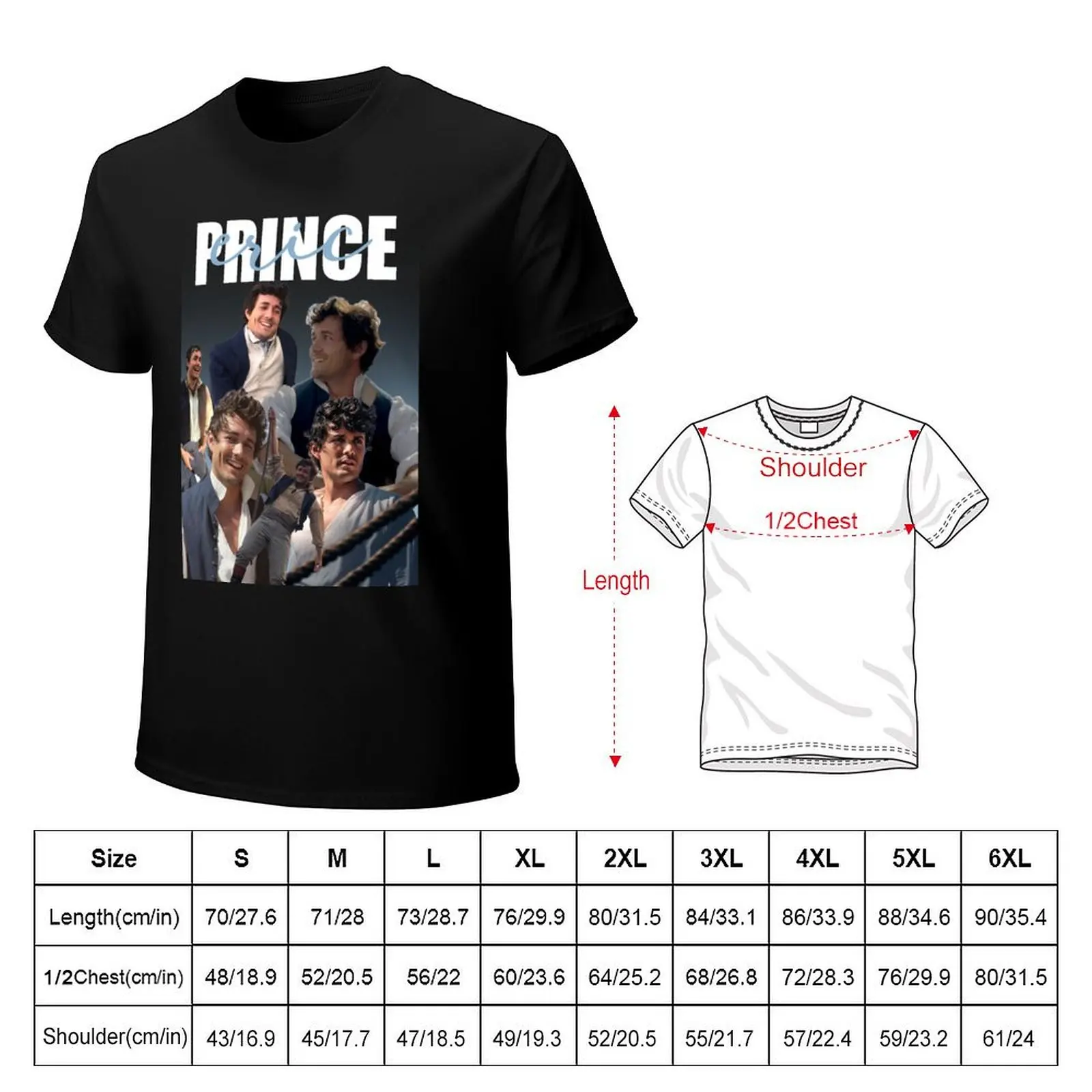 Prince Eric Layover T-Shirt anime t shirts oversize T-Shirt