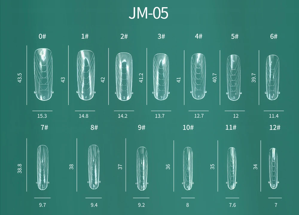 Nailpop Bunte Dual-Form-Nagelformen, 75/288/360 Stück, mehrere Formen für Gelverlängerungen, wiederverwendbar, für den professionellen und privaten Gebrauch – Detail 7