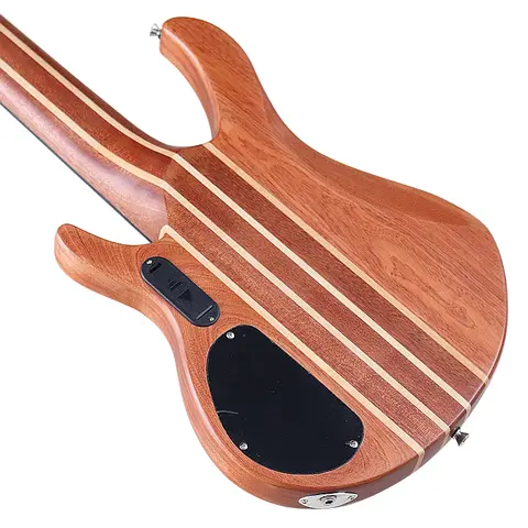 सैपेल वुड बॉडी एक्टिव बेस गिटार 43 इंच 6 स्ट्रिंग नेक थ्रू इलेक्ट्रिक बेस गिटार 24 फ्रेट्स 8 best sales बास गिटार बॉडी - №2