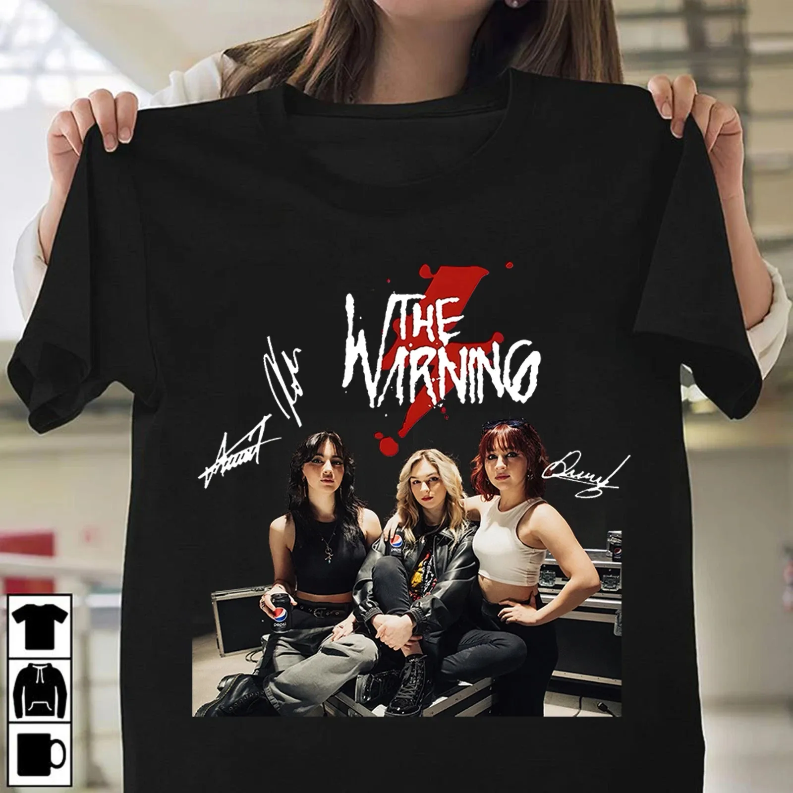 New The Warning band Signature Short Sleeve Men S-5XL T-Shirt