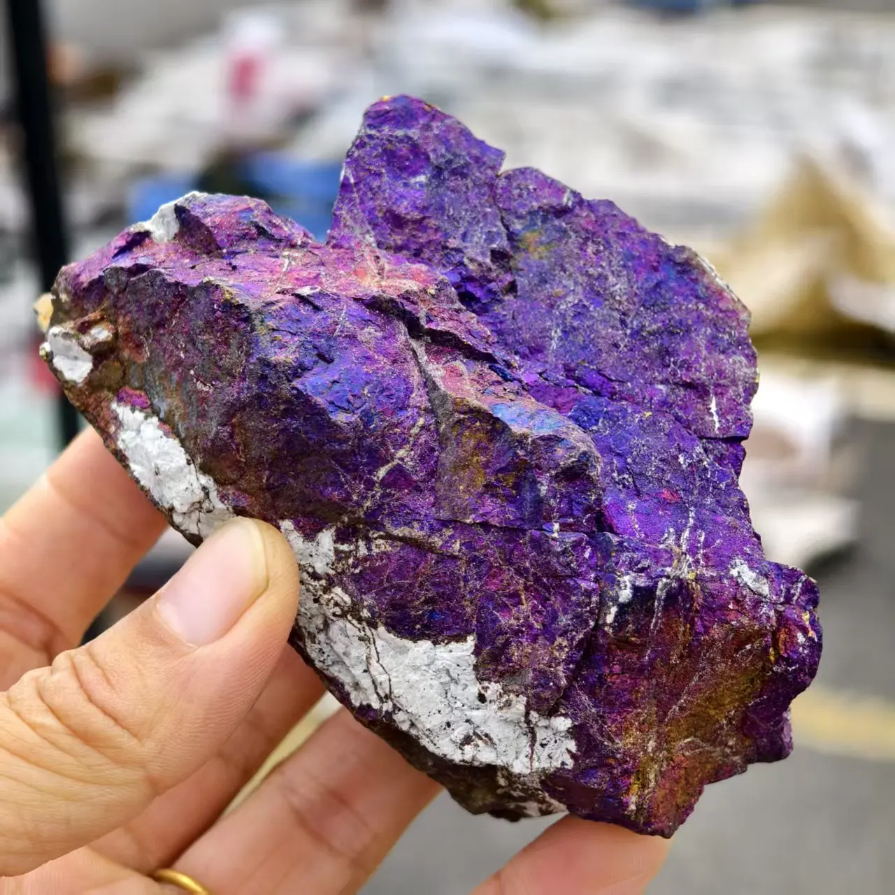 Naturally Formed! Colored Porphyry Copper Primordial Stone, Quartz Crystal Colored Rock, Mineral, Spiritual Energy, Healing