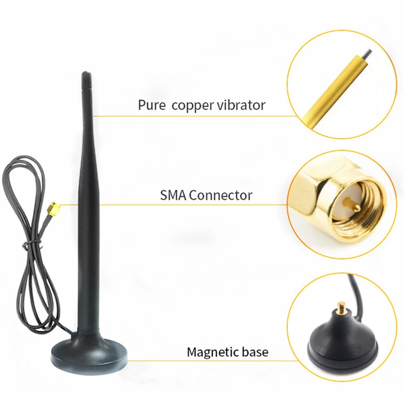 

LTE-antena SMA 4G para internal, montada indoor digital tv antenna 433 wireless external tv antenna for portable tv