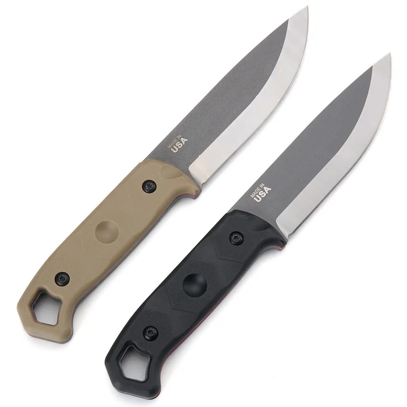 

Нож Brakimo Outdoor Straight Knife с лезвием из стали D2, рукоять из нейлона и стекловолокна, портативный, многофункциональный, острый, для кемпинга