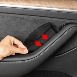 Car Front Inside Car Door Storage For Tesla Model 3 Model Y Pallet Armrest Container Box Cover Grab Handle Storage Box