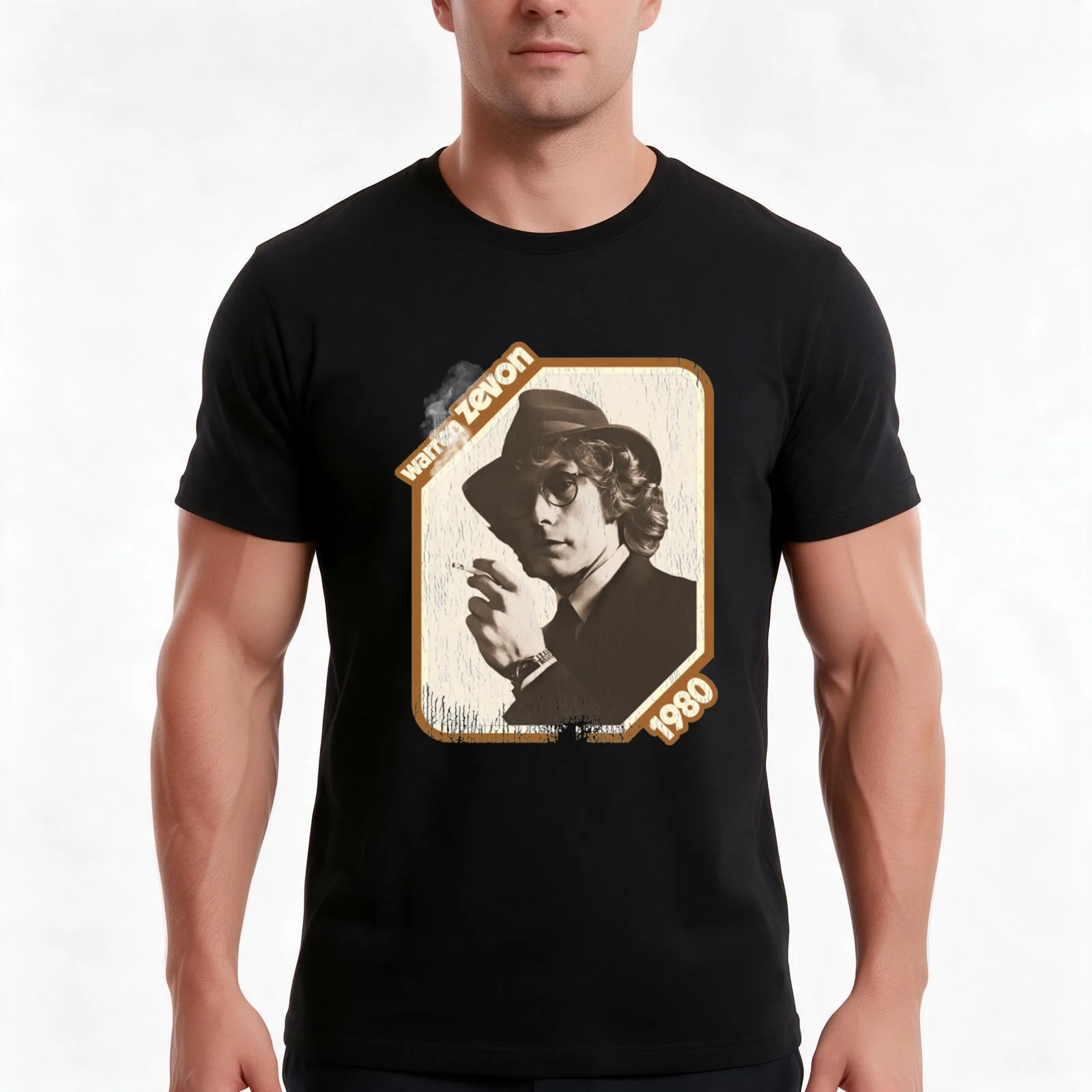 Warren Zevon T-Shirt Summer Casual Cotton Tee Oversized Streetwear Tops Vintage Graphic Print Loose Fit Short Sleeve