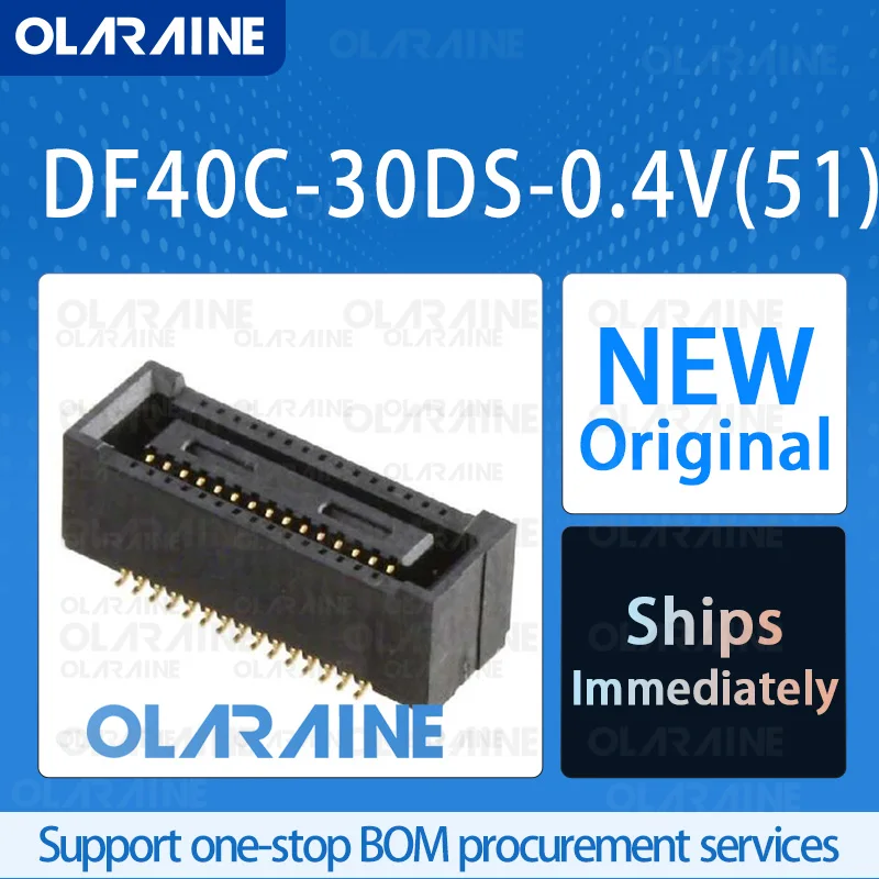 

20/50/100Pcs DF40C-30DS-0.4V(51) 100% brand new originalLayered connector30 Position300 mA