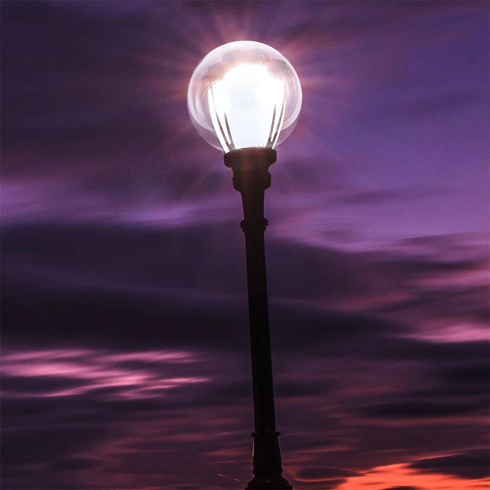 

25Cm Acrylic Transparent Spherical Lampshade Replacement Round Ball Cover 12Cm Fitter for Outdoor Wall Sconce Garden Light