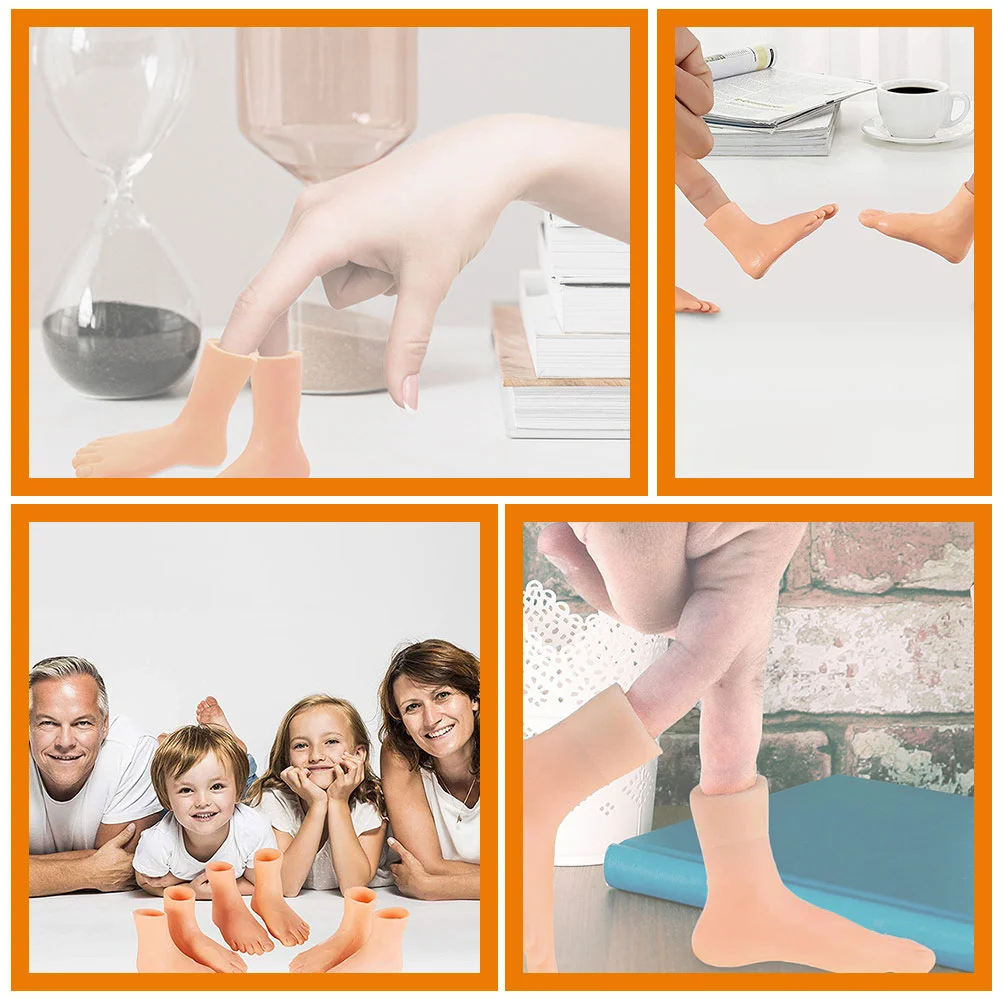 16 Pcs Hands Feet Funny Supplies Kids Toys Three-dimensional Puppet Balance Prank Children Learning Vinyl Teaching Model