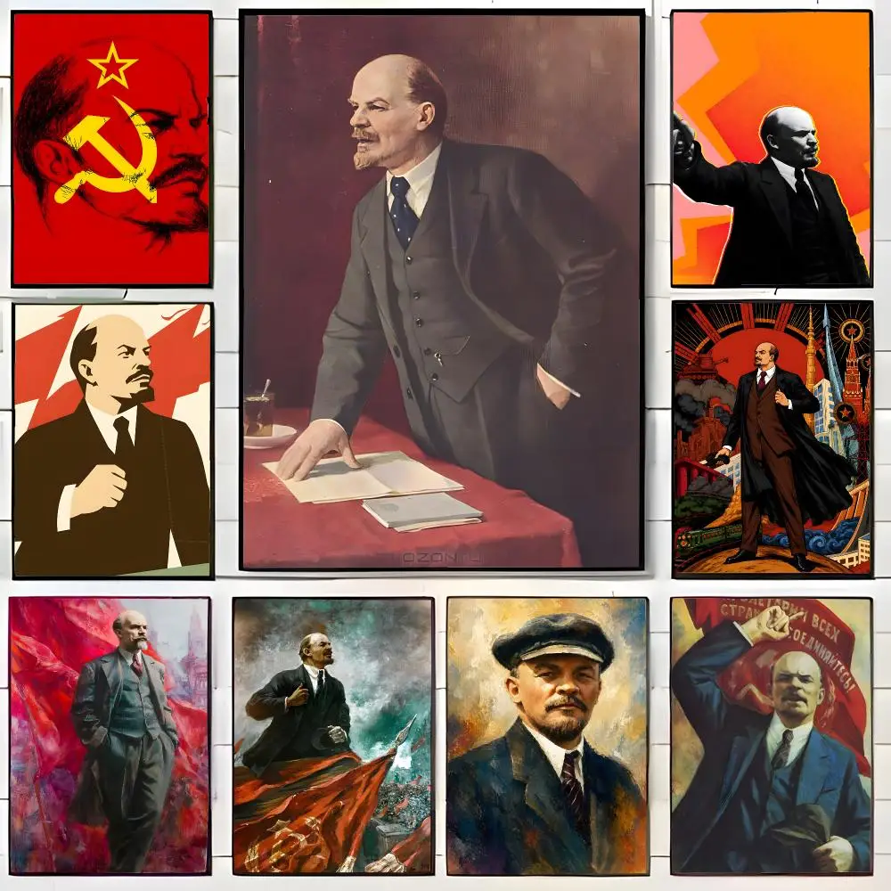 Radical Historical Figure V-Vladimir Ilyich Lenin Poster Wall Art Print Decorative Mural Home Decor Gift Unframed