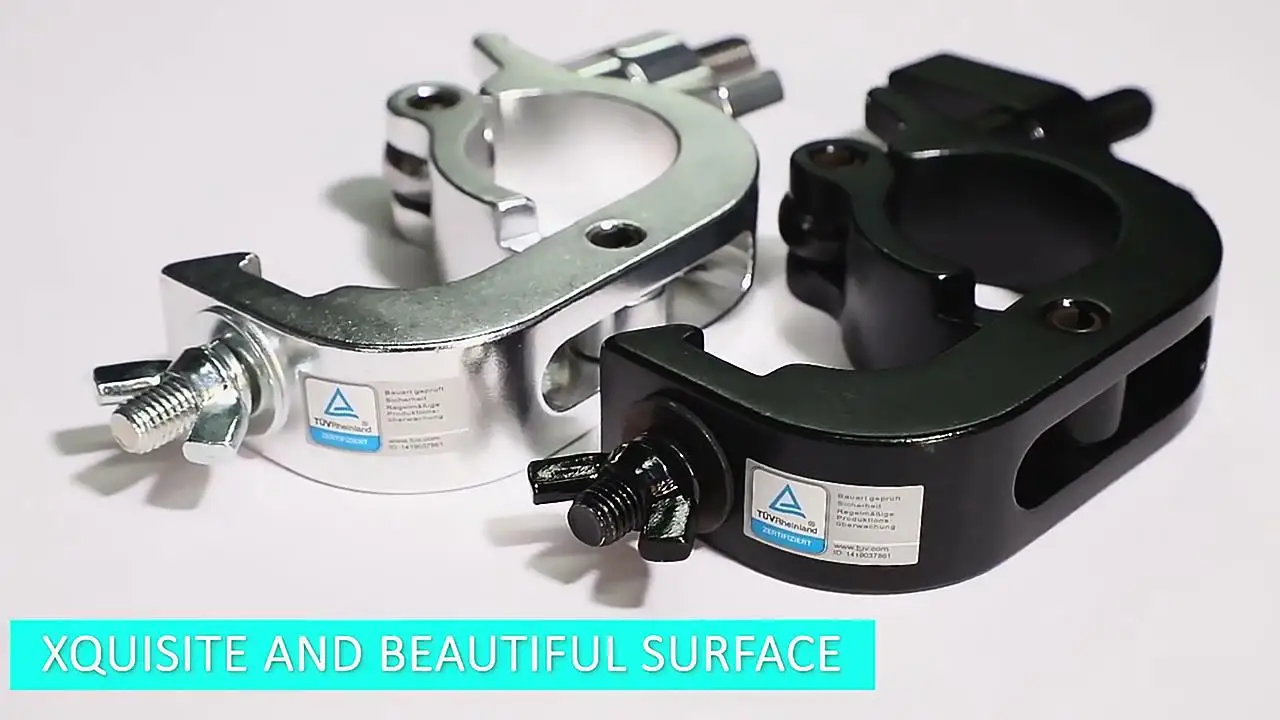 

50 шт. алюминиевых зажимов-фиксаторов для DJ-труб, крюков для сценического освещения, подходят для труб 42-52 мм, грузоподъемность 250 кг, монтажные соединители для сцены