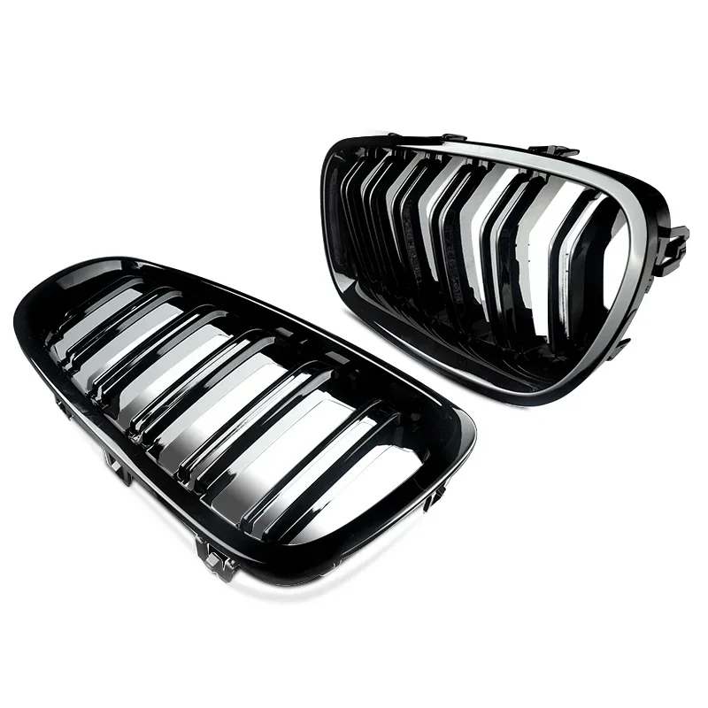 Gloss Black For BMW 5 Series F10 F11 F18 M5 Front Bumper Grills Double 2010-2016 Wide Kidney Grille 520d 530d 540i 528i 535i