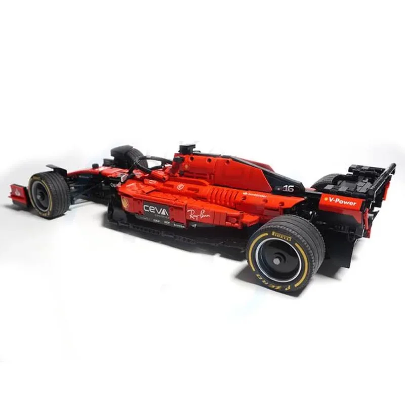 New MOC-138981 W14 And MOC-138621 SF23 scale 1:8 Formula 1 Race Car Model Buiding Creators Block Bricks Toys Kids Birthday Gifts