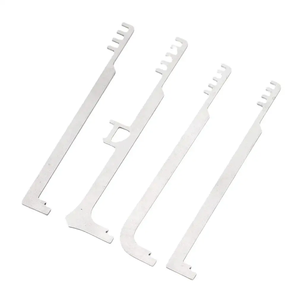 4PCS Fire Service Metal Tooth Tool Pick pettine strumento professionale portatile Set di grimaldelli ergonomici pettine per riparazione manuale I8Q8