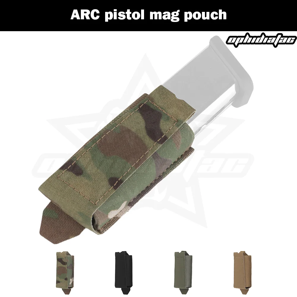 

OPHIDIAN Pistol Mag Pouch Molle Shooting System Accessories Elastic Flashlight Waist Bag Holster for Hunting Outdoor Equipment