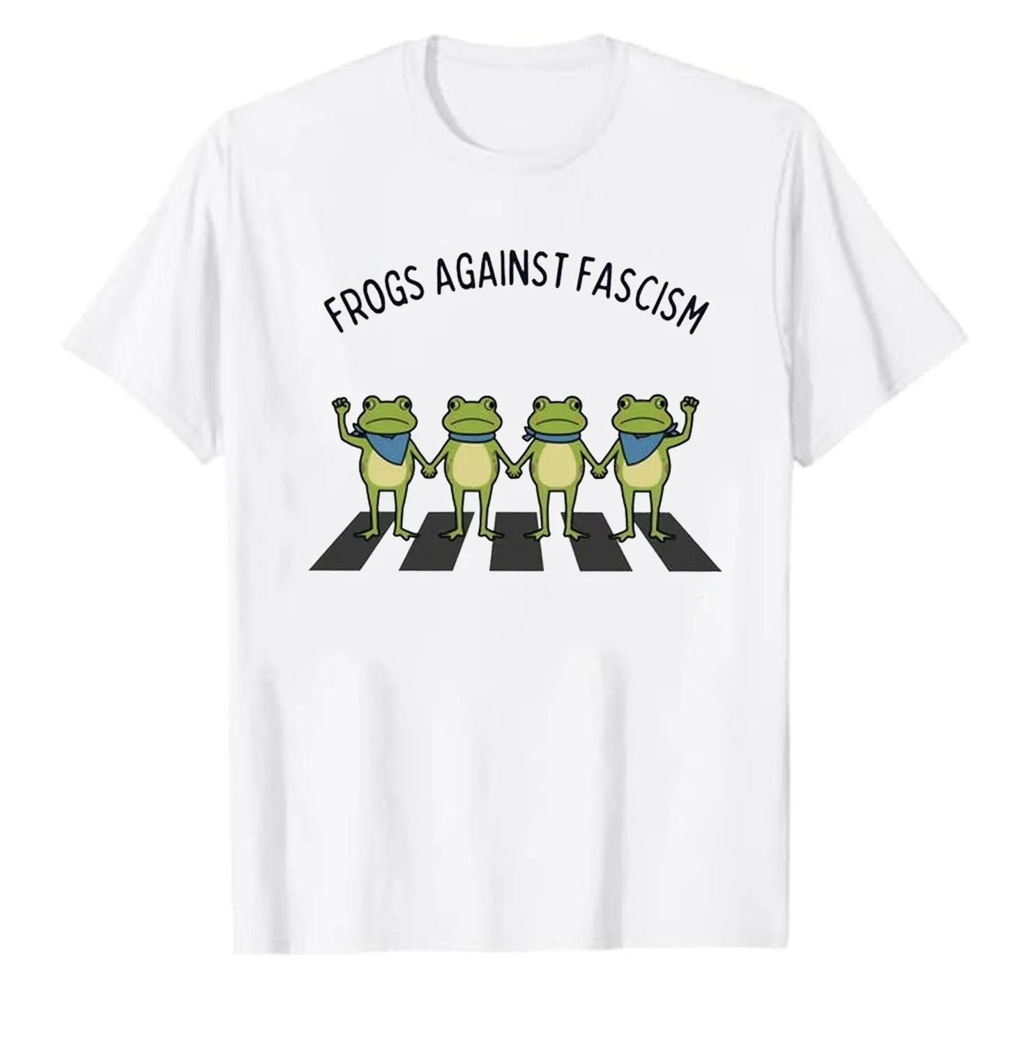 

Frogs Against Portland Abolish ICE Anti Shirt Peaceful Protest Pattern Keep Warm Y2k Top Vintage Women Clothing Graphic T Shirts