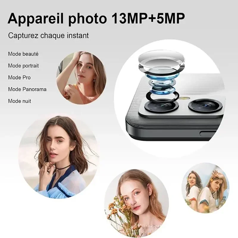 Blackview A52 Pro [بدون شاحن الاتحاد الأوروبي] هاتف ذكي 8 جيجابايت (4+4) 128 جيجابايت بشاشة 6.5 بوصة HD + شاشة 5180 مللي أمبير في الساعة 13 ميجابكسل 4G Android 13 ثنائي الشريحة