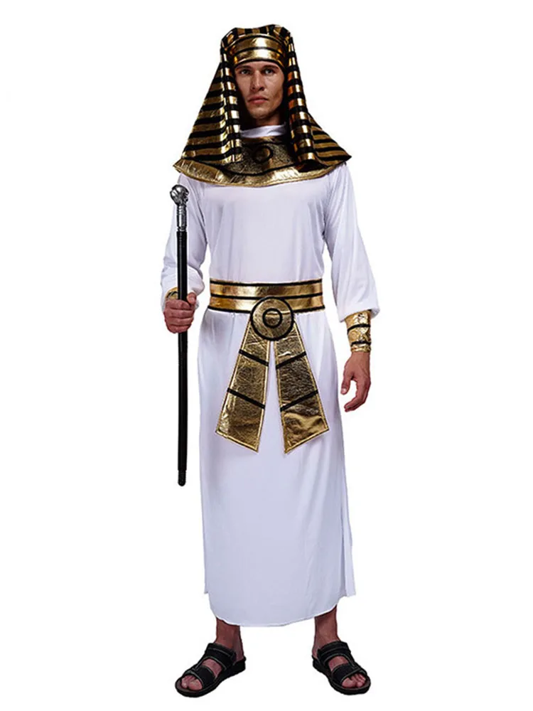 Adult loween Ancient Pharaoh King Robe Stage Performance Costume Cany Annual Conference Par Traditional Chinese Ethni...