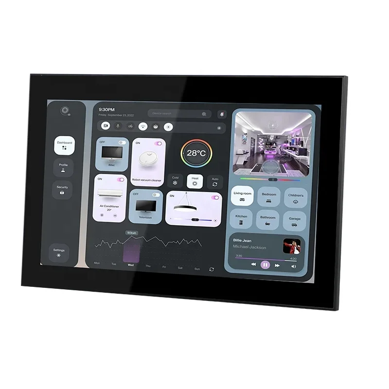 Smart Building Automation แผงควบคุม Pc RK3568 Android 11 Os 1920*1080 ความละเอียด IPS Touch Panel Pc