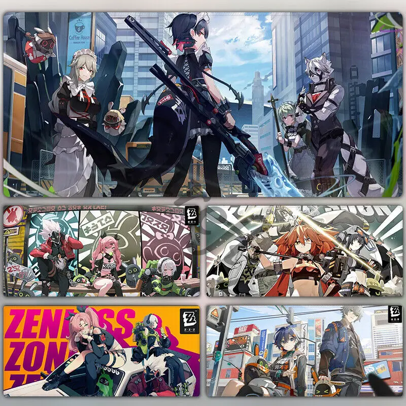 Zenless Zone Zero Mouse Pad Electronic Sports Game Table Mat Placemat Work Desk Pads Computer Keyboard Anime Rim